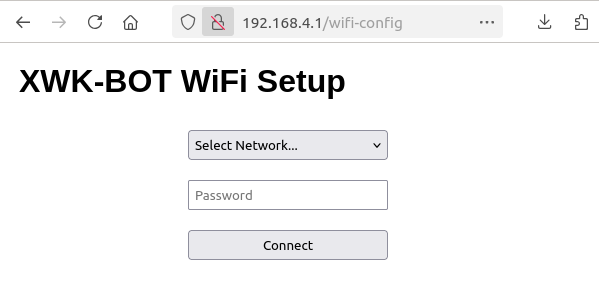 WLAN Konfigurationsseite